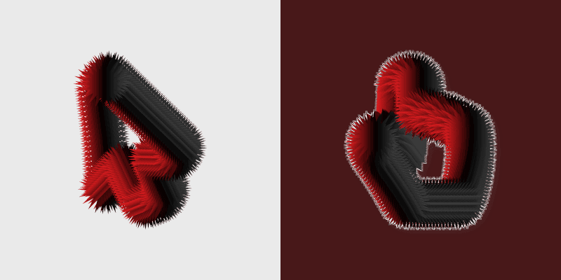 Red Spikes cursor preview