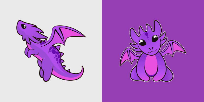 Purple Baby Dragon