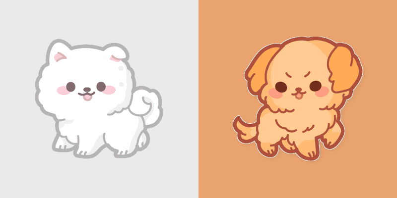 Samoyed Puppies cursor preview