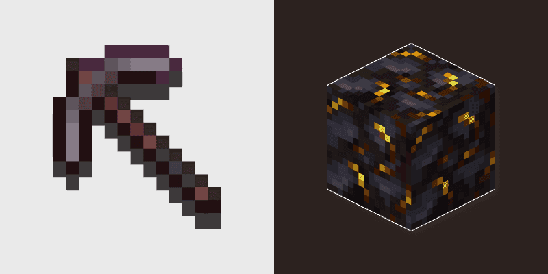 Gilded Blackstone Pickaxe