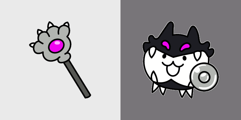 Custom Cursor Pack - Dark Cat from Battle Cats