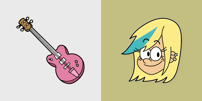 Custom Cursor Pack - The Loud House Sam Sharp & Guitar cursor preview