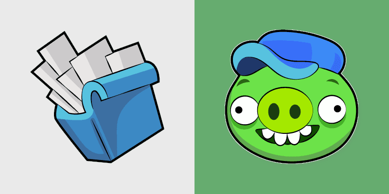 Cute Cursor Pack: Angry Birds Postman Pig