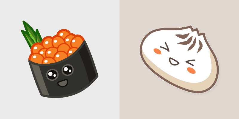 Gunkan Maki and Baozi cursor preview