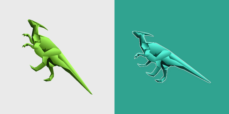 Origami Hadrosaurus