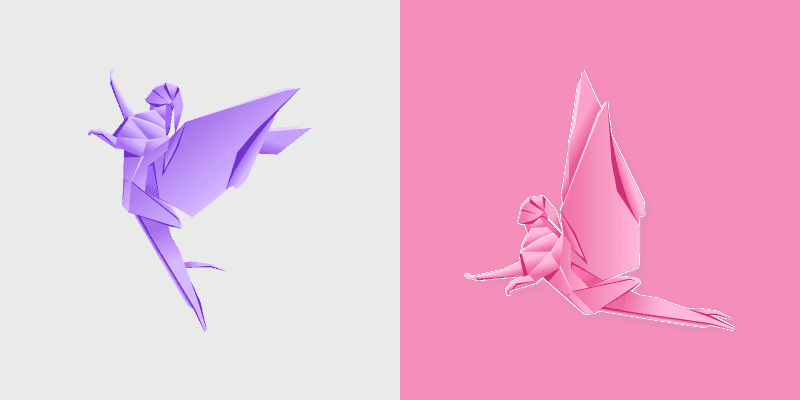 Origami Fairy cursor preview