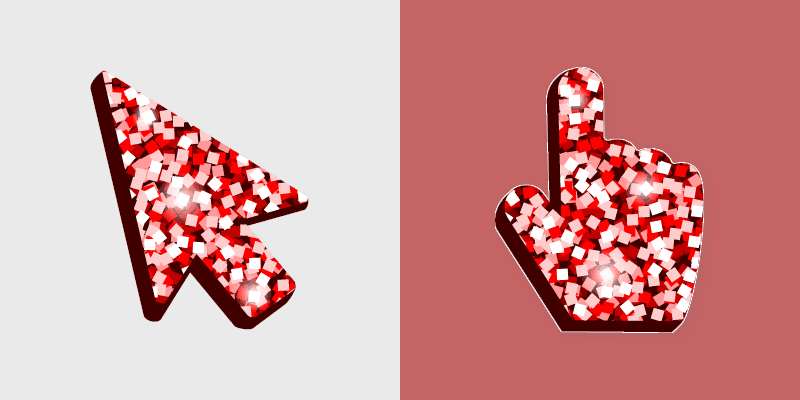 Red Confetti cursor preview