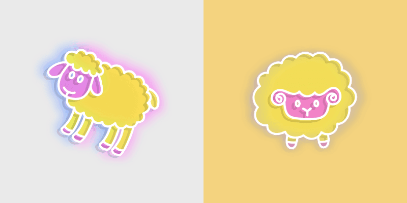 Neon Cute Glow cursor preview
