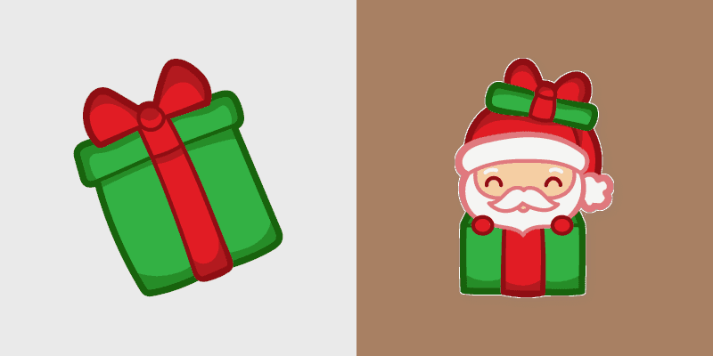 Cute Santa cursor preview