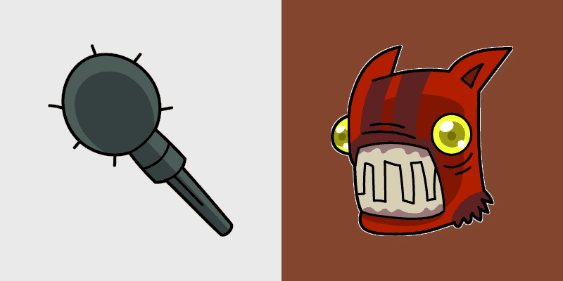 Castle Crashers Cute Fire Demon Custom Mouse Cursor Pack cursor preview
