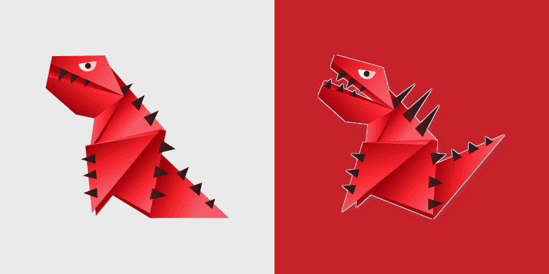 Origami Tyrannosaur