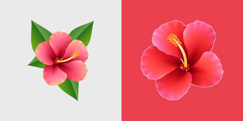 Custom Cursor Pack - Hawaiian Hibiscus cursor preview