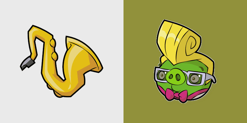 Cute Cursor Angry Birds Epic Sax Pig cursor preview
