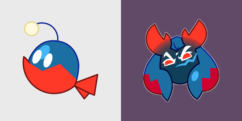 Cookie Run Cute Cursor Pack - Lobster & Anglerfish