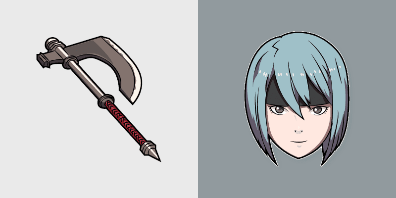 Fire Emblem Beruka and Axe Custom Cursor Pack cursor preview