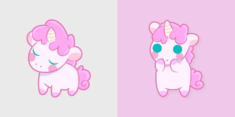 Custom Cute Cursor Pack - Magical Unicorns Adventure cursor preview