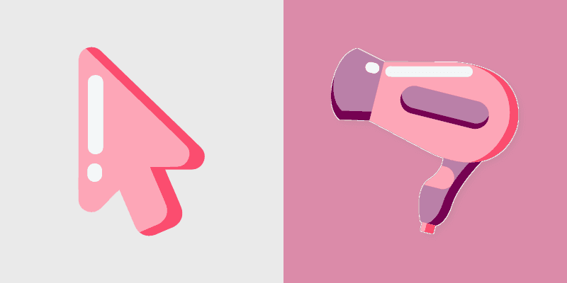 Stylish Pink Minimal cursor preview
