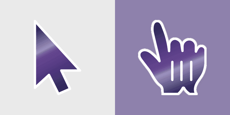 Vibrant Aubergine cursor preview