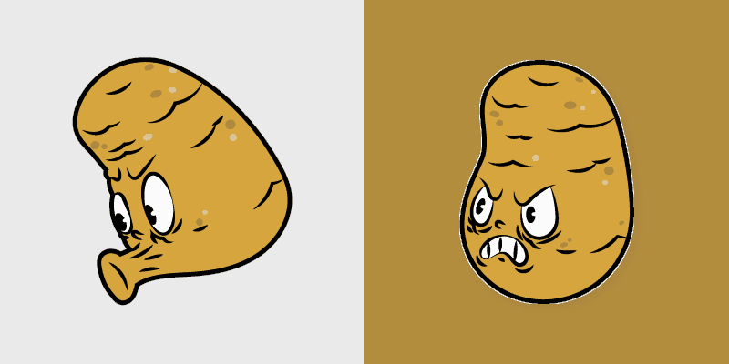 Custom Cuphead Cursor Pack - Sal Spudder