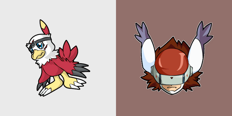 Hawkmon Silphymon cursor preview