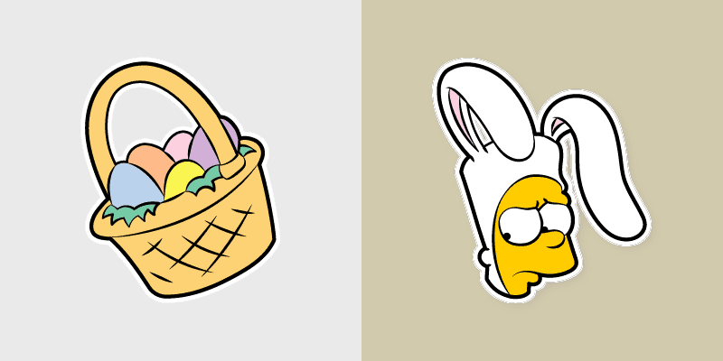 Easter Bart Bunny cursor preview