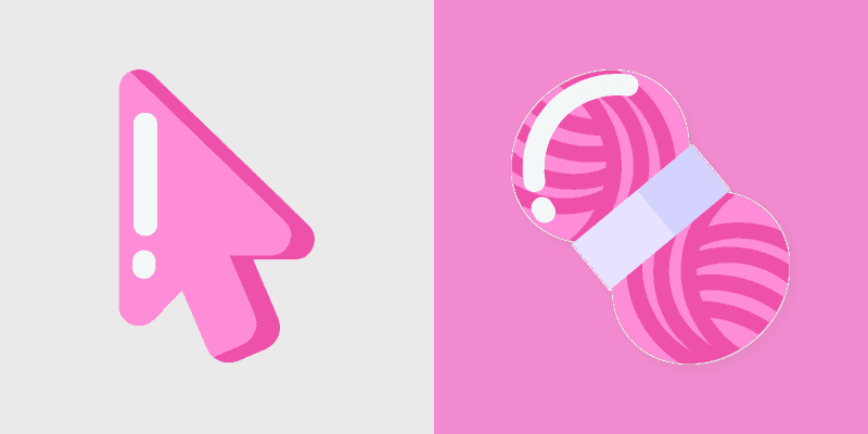 Pink Minimal cursor preview