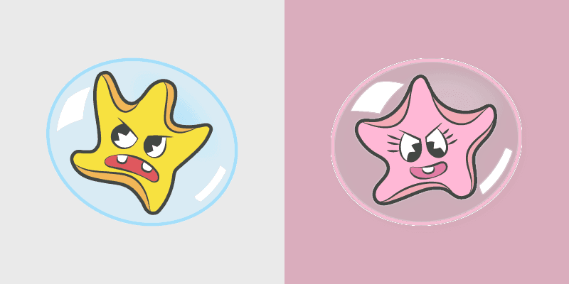 Cute Cursor Pack - Cuphead Bubble Stars