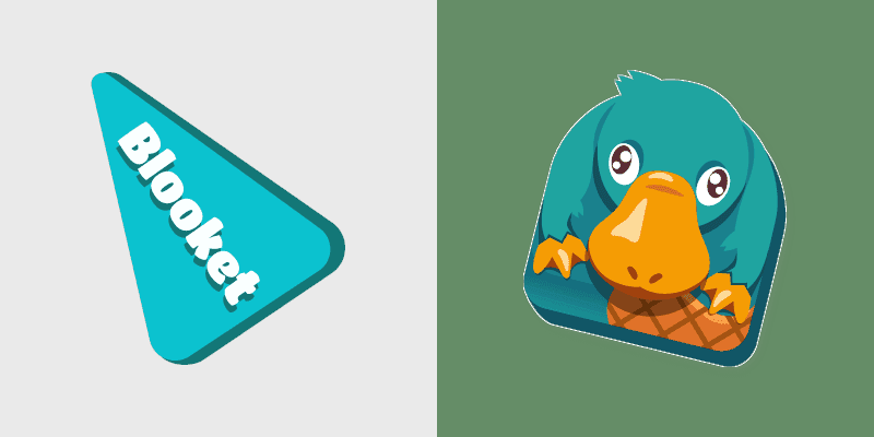 Cute Teal Platypus Cursor