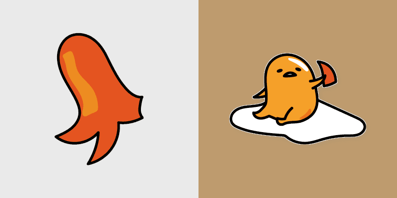 Octopus Gudetama cursor preview
