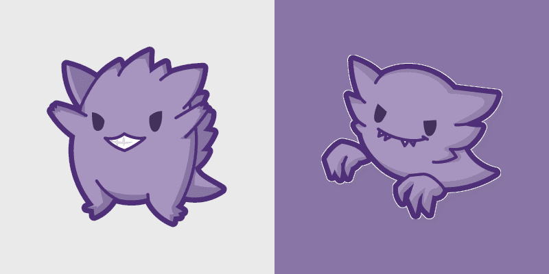 Cute Haunter and Gengar cursor preview