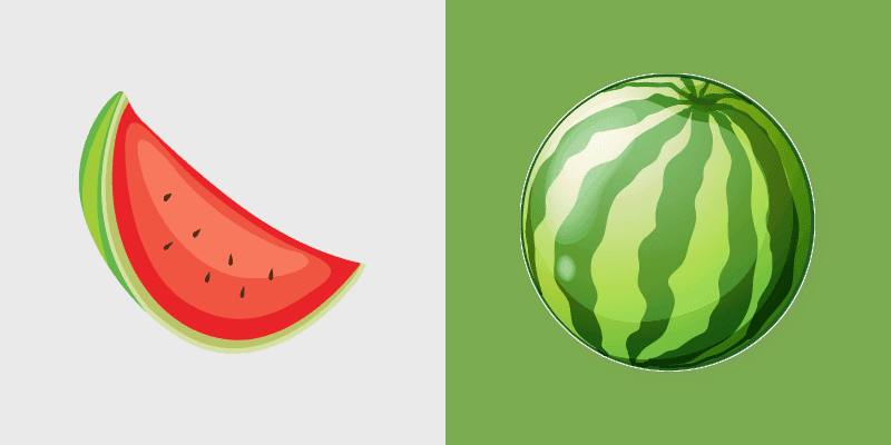 Fresh Cute Cursor - Watermelon & Slice cursor preview