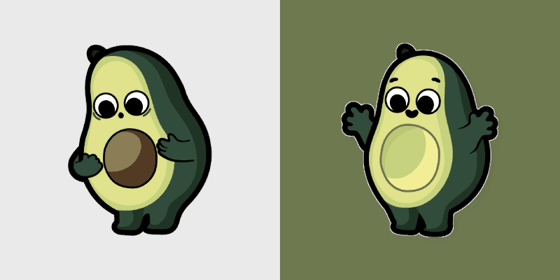 Kawaii Avocado Mouse