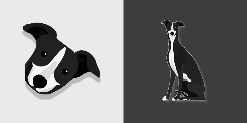 Borzoi Dog cursor preview
