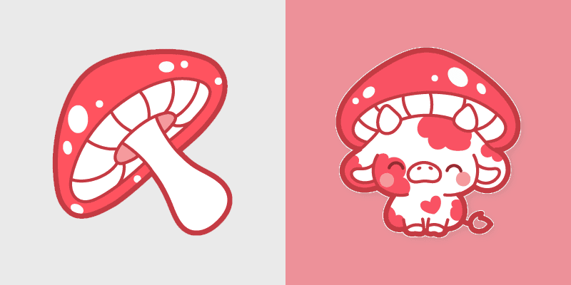 Whimsical Mushroom cursor preview