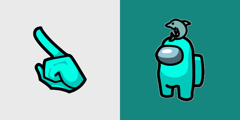 Teal Dolphin Hat Crewmate