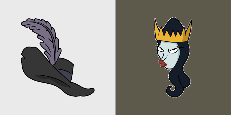 Cute Cursor Pack: Queen Oona and Pirate Hat cursor preview