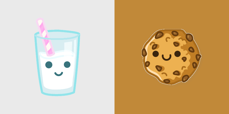Charming Milk and Cookie