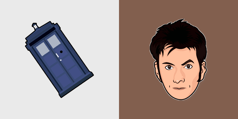 Doctor Who Cute David cursor preview