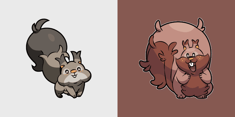 Skwovet and Greedent