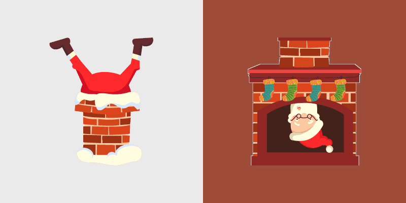 Santa Chimney Stuck
