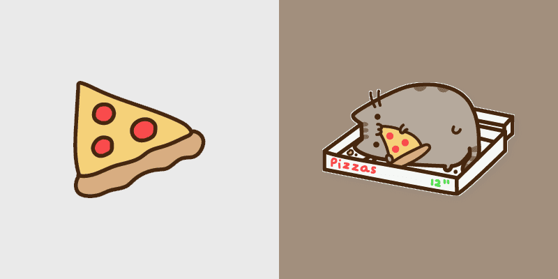 Pusheen Pepperoni Pizza