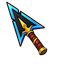 Jagged Neon Blade Cursor default cursor