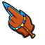 Jagged Neon Blade Cursor pointer cursor