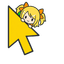 Kagamine Rin Peek Cursor default cursor