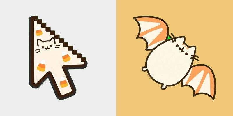 Kawaii Ghost Cat Cursor