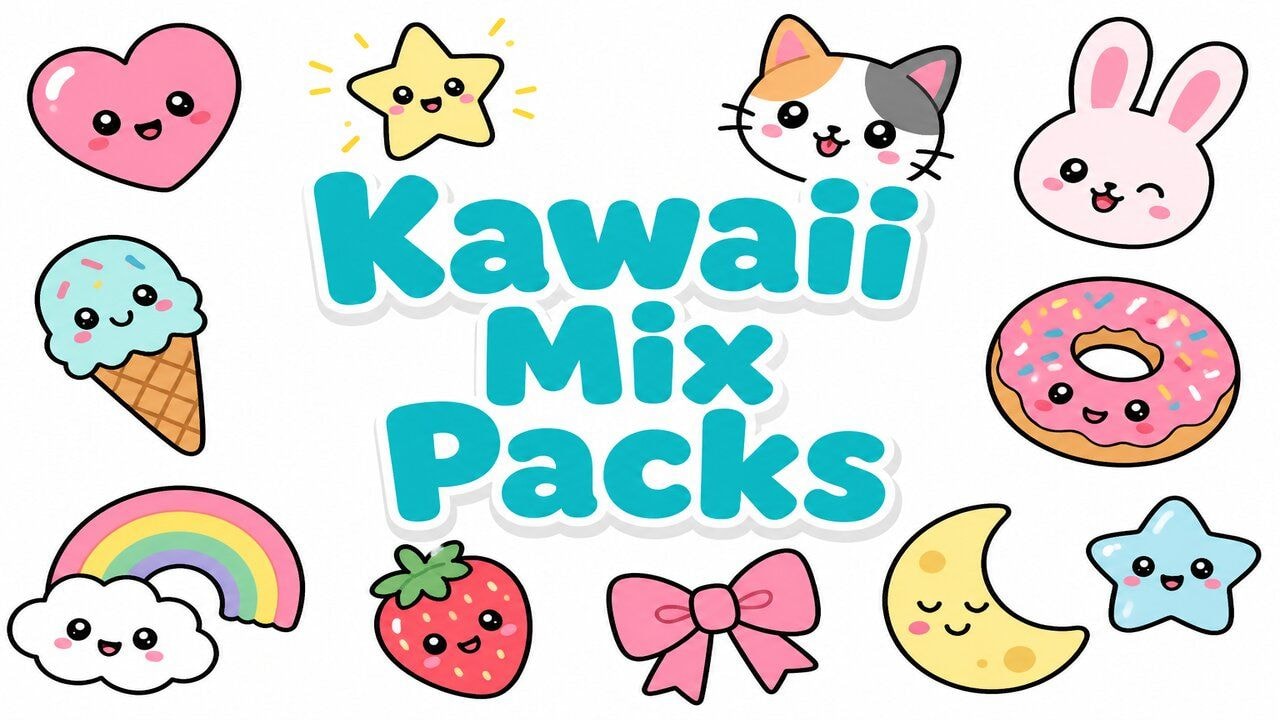 Kawaii Mix Packs custom cursor collection preview
