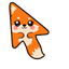 Kawaii Orange Fox default cursor