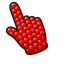 Kawaii Orange Fox pointer cursor