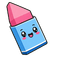 Kawaii Pink Eraser default cursor