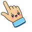 Kawaii Pink Eraser pointer cursor